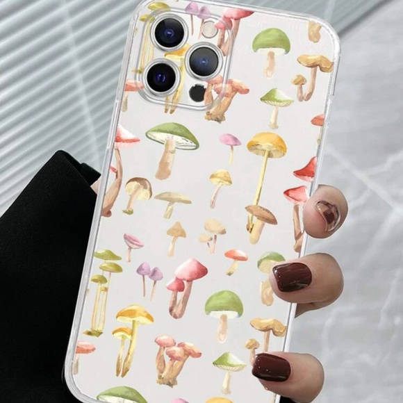 🧚🏼 Apple iPhone XS Max Clear Fairycore With Mushroom Pattern Phone Case - NWT - Picture 1 of 6
